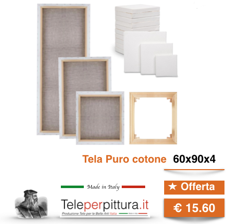 Produzione Tele per quadri Macerata Misura 60x90 spessore 4cm Costi